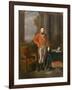 Napoleon Bonaparte as First Consul before a View of Antwerp-Jean-Baptiste Greuze-Framed Giclee Print