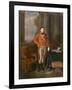 Napoleon Bonaparte as First Consul before a View of Antwerp-Jean-Baptiste Greuze-Framed Giclee Print