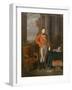 Napoleon Bonaparte as First Consul before a View of Antwerp-Jean-Baptiste Greuze-Framed Giclee Print