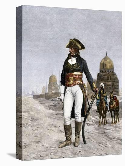 Napoleon Bonaparte at Cairo during His Invasion of Egypt, c.1798-null-Stretched Canvas