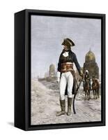 Napoleon Bonaparte at Cairo during His Invasion of Egypt, c.1798-null-Framed Stretched Canvas