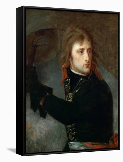 Napoleon Bonaparte at the Pont D'Arcole-Antoine-Jean Gros-Framed Stretched Canvas