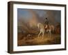 Napoleon Bonaparte before the Burning City of Smolensk-Albrecht Adam-Framed Giclee Print