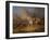 Napoleon Bonaparte before the Burning City of Smolensk-Albrecht Adam-Framed Giclee Print