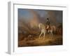 Napoleon Bonaparte before the Burning City of Smolensk-Albrecht Adam-Framed Giclee Print