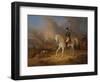 Napoleon Bonaparte before the Burning City of Smolensk-Albrecht Adam-Framed Giclee Print