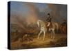 Napoleon Bonaparte before the Burning City of Smolensk-Albrecht Adam-Stretched Canvas