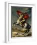 Napoleon Bonaparte Crossing the Grand Saint-Bernard Pass, May 20,1800-Jacques-Louis David-Framed Art Print