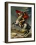 Napoleon Bonaparte Crossing the Grand Saint-Bernard Pass, May 20,1800-Jacques-Louis David-Framed Art Print