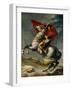 Napoleon Bonaparte Crossing the Grand Saint-Bernard Pass, May 20,1800-Jacques-Louis David-Framed Art Print