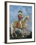 Napoleon Bonaparte, First Consul, Coloured Engraving, Napoleonic Era-null-Framed Giclee Print