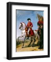 Napoleon Bonaparte, First Consul, Reviewing His Troops after the Battle of Marengo-Antoine-Jean Gros-Framed Giclee Print