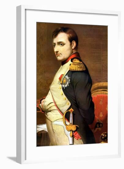 Napoleon Bonaparte, French General and Emperor-Paul Delaroche-Framed Giclee Print