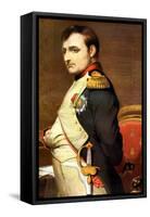 Napoleon Bonaparte, French General and Emperor-Paul Delaroche-Framed Stretched Canvas