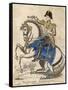 Napoleon Bonaparte I on His Horse-M.s. Kett-Framed Stretched Canvas