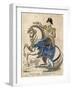 Napoleon Bonaparte I on His Horse-M.s. Kett-Framed Art Print