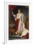 Napoleon Bonaparte in Coronation Regalia. Copy-Francois Gerard-Framed Premium Giclee Print