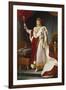 Napoleon Bonaparte in Coronation Regalia. Copy-Francois Gerard-Framed Premium Giclee Print