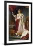 Napoleon Bonaparte in Coronation Regalia. Copy-Francois Gerard-Framed Premium Giclee Print