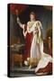 Napoleon Bonaparte in Coronation Regalia. Copy-Francois Gerard-Stretched Canvas