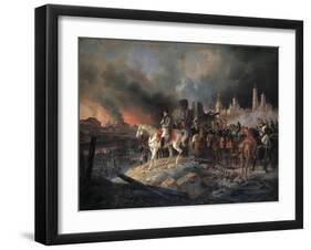 Napoleon Bonaparte in Moscow, 1840-Albrecht Adam-Framed Giclee Print