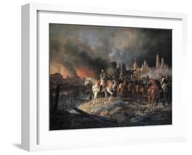 Napoleon Bonaparte in Moscow, 1840-Albrecht Adam-Framed Giclee Print