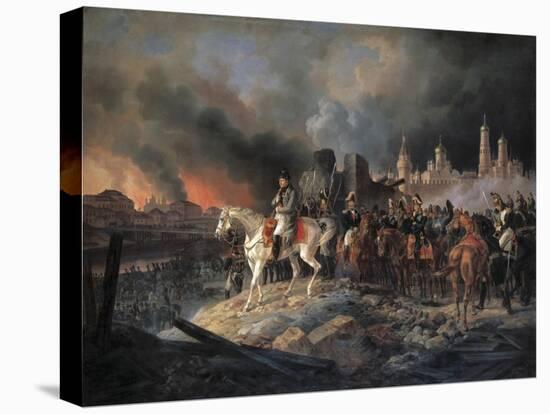 Napoleon Bonaparte in Moscow, 1840-Albrecht Adam-Stretched Canvas