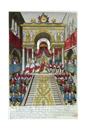 Napoleon Bonaparte Is Crowned Emperor Napoleon I 2nd December 1804 19th Century Giclee Print Allposters Com
