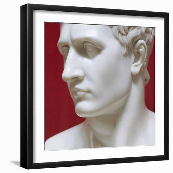 Napoleon Bonaparte marble sculpture by Antonio Canova-Antonio Canova-Framed Giclee Print