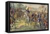 Napoleon Bonaparte on His Arrival in the Occupied City of Nice-null-Framed Stretched Canvas