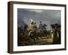 Napoleon Bonaparte on Horseback in the Battle of Iena, 14 October 1808, 1836-Emile Jean Horace Vernet-Framed Giclee Print