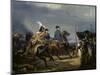 Napoleon Bonaparte on Horseback in the Battle of Iena, 14 October 1808, 1836-Emile Jean Horace Vernet-Mounted Premium Giclee Print