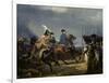 Napoleon Bonaparte on Horseback in the Battle of Iena, 14 October 1808, 1836-Emile Jean Horace Vernet-Framed Giclee Print