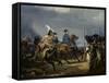Napoleon Bonaparte on Horseback in the Battle of Iena, 14 October 1808, 1836-Emile Jean Horace Vernet-Framed Stretched Canvas