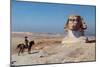 Napoleon Bonaparte on horseback standing in front of the Great Sphinx of Giza.-Vernon Lewis Gallery-Mounted Art Print