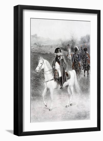 Napoleon Bonaparte on Horseback-Jan Van Chelminski-Framed Giclee Print