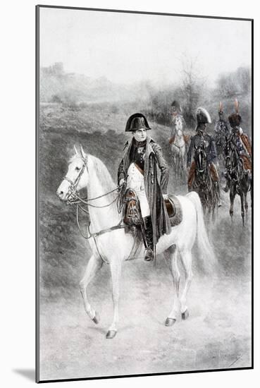 Napoleon Bonaparte on Horseback-Jan Van Chelminski-Mounted Giclee Print