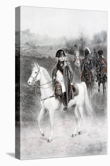 Napoleon Bonaparte on Horseback-Jan Van Chelminski-Stretched Canvas