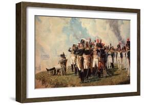 Napoleon Bonaparte on the Borodino Hights-Vasili Vasilyevich Vereshchagin-Framed Giclee Print