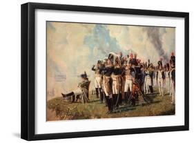 Napoleon Bonaparte on the Borodino Hights-Vasili Vasilyevich Vereshchagin-Framed Giclee Print