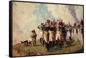 Napoleon Bonaparte on the Borodino Hights-Vasili Vasilyevich Vereshchagin-Framed Stretched Canvas