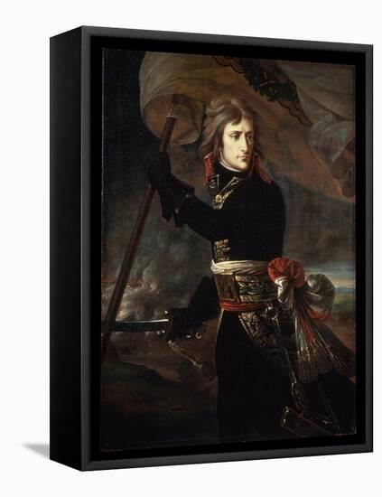 Napoleon Bonaparte on the Bridge at Arcole, 1797-Antoine-Jean Gros-Framed Stretched Canvas