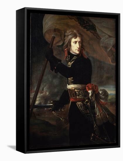 Napoleon Bonaparte on the Bridge at Arcole, 1797-Antoine-Jean Gros-Framed Stretched Canvas