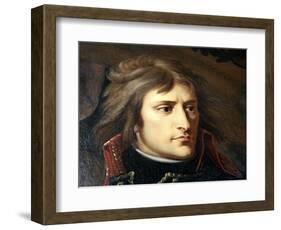 Napoleon Bonaparte on the Bridge at Arcole, C1796-C1797-Antoine-Jean Gros-Framed Giclee Print