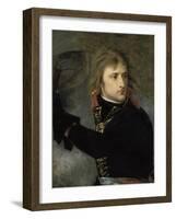 Napoleon Bonaparte on the Bridge at Arcole-Antoine-Jean Gros-Framed Art Print