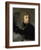 Napoleon Bonaparte on the Bridge at Arcole-Antoine-Jean Gros-Framed Art Print