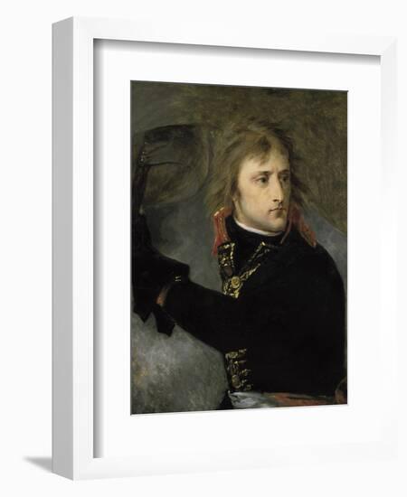 Napoleon Bonaparte on the Bridge at Arcole-Antoine-Jean Gros-Framed Art Print