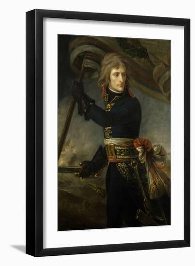 Napoleon Bonaparte on the Bridge of Arcole, Nov. 17, 1796-Antoine Jean Gros-Framed Art Print