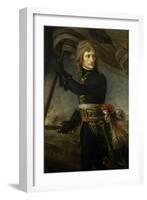 Napoleon Bonaparte on the Bridge of Arcole, Nov. 17, 1796-Antoine Jean Gros-Framed Art Print