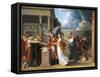 Napoleon Bonaparte Signing Peace of Amiens-Anatole Devosge-Framed Stretched Canvas